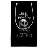RIP Twenties Whiskey Gothic Skull Black Birthday  Klein Cadeauzakje (Voorkant)