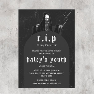 RIP Twintigers 20er Grappige Dood Funeral 30e Verj Kaart