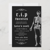 RIP Twintigers 20s Grappig Skelet 30e Verjaardag Kaart (Voorkant)