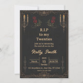 RIP Twintigers Leuke 30e Verjaardagsuitnodiging Kaart (Voorkant)