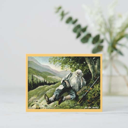 Rip Van Winkle 1907 Briefkaart (Staand voorkant)