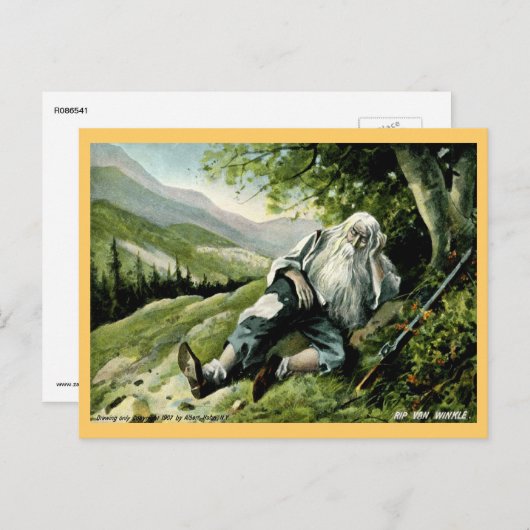 Rip Van Winkle 1907 Briefkaart (Voorkant / Achterkant)