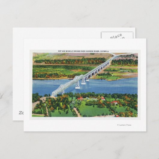 Rip Van Winkle Bridge over Hudson Briefkaart (Voorkant / Achterkant)
