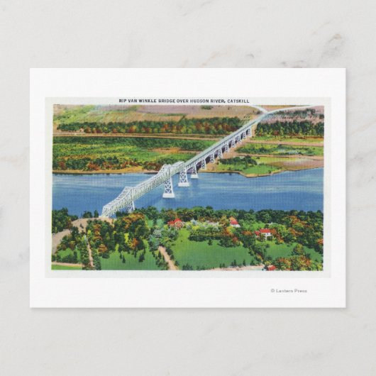 Rip Van Winkle Bridge over Hudson Briefkaart (Voorkant)