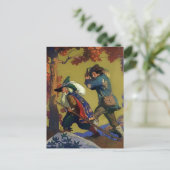 "Rip Van Winkle" Hoesje van het Boek NC Wyeth Briefkaart (Staand voorkant)