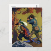 "Rip Van Winkle" Hoesje van het Boek NC Wyeth Briefkaart (Voorkant / Achterkant)