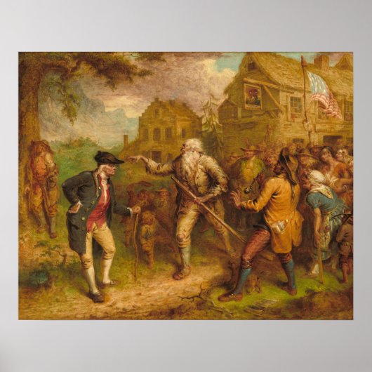 Rip Van Winkle - John Quidor Fine Art Poster (Voorkant)