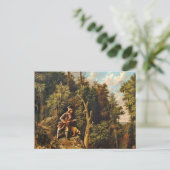 Rip Van Winkle met zijn hond Briefkaart (Staand voorkant)