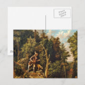 Rip Van Winkle met zijn hond Briefkaart (Voorkant / Achterkant)