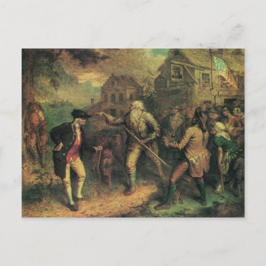 Rip Van Winkle op het Village Square Briefkaart (Voorkant)