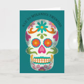 RIP voor je 20s gepersonaliseerde Sugar Skull-verj Kaart (Voorkant)