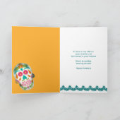 RIP voor je 20s gepersonaliseerde Sugar Skull-verj Kaart (Binnen)