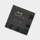 RIP voor mijn 20-jarige zwarte 30e verjaardagsfees Folie Servetten (Links)