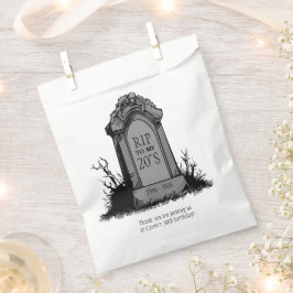 RIP voor mijn 20s verjaardagsfeestje Bedankzakje