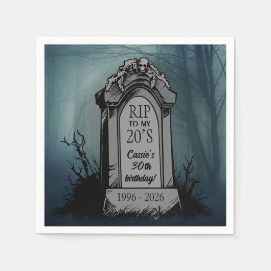 RIP voor mijn 20s verjaardagsfeestje Servet (Voorkant)