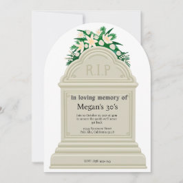 RIP voor mijn 30-er jaren Funny Funeral Mijlpaal V Kaart
