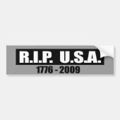 RIP VS - 1776-2009 BUMPERSTICKER (Voorkant)