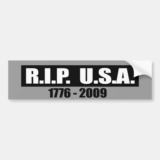 RIP VS - 1776-2009 BUMPERSTICKER (Voorkant)
