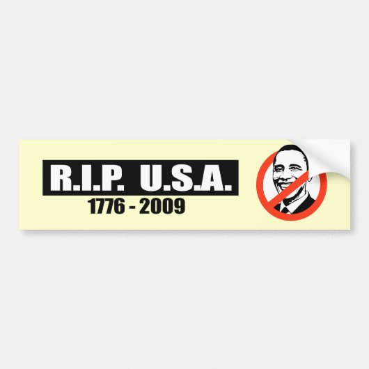 RIP VS - 1776-2009 BUMPERSTICKER (Voorkant)