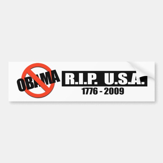 RIP VS - 1776-2009 BUMPERSTICKER (Voorkant)