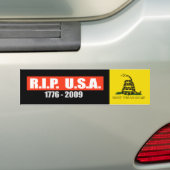 RIP VS - T-shirt 1776-2009 Bumpersticker (Op auto)