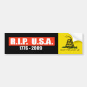 RIP VS - T-shirt 1776-2009 Bumpersticker (Voorkant)