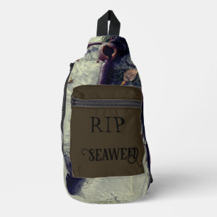 RIP Zeewier Print Knip Naai Tas