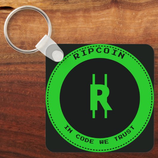 RipCoin - In Code We Trust Sleutelhanger (Voorkant)