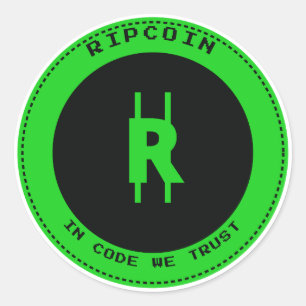 RipCoin - In Code We Trust Sticker
