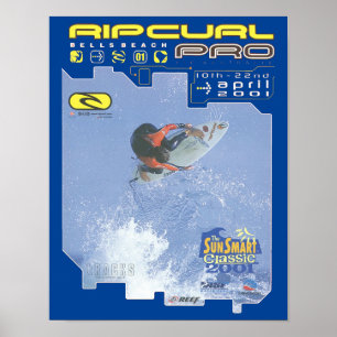 Ripcurl Pro surven wedstrijd surven kunst aan de m Poster