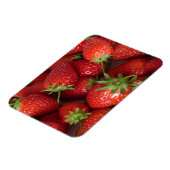 Ripe aardbeien magneet (Linkerzijde)