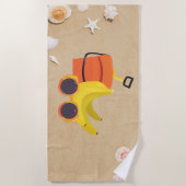 Ripe Bananas Beach Towel Strandlaken (Voorkant)