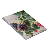 Ripe Blackberries op een notitieboek (Rechterzijde)