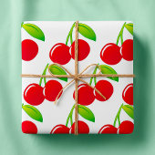 Ripe Bright Red Cherries Cadeaupapier