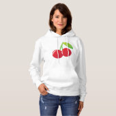Ripe Bright Red Cherries Hoodie (Voorkant volledig)