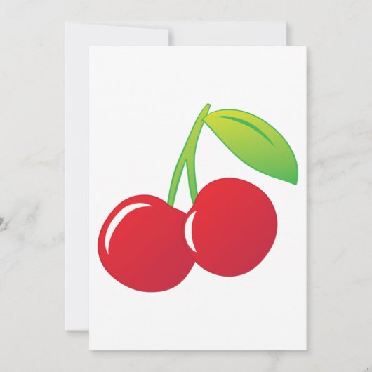 Ripe Bright Red Cherries Kaart (Voorkant)
