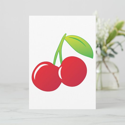 Ripe Bright Red Cherries Kaart