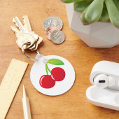 Ripe Bright Red Cherries Sleutelhanger