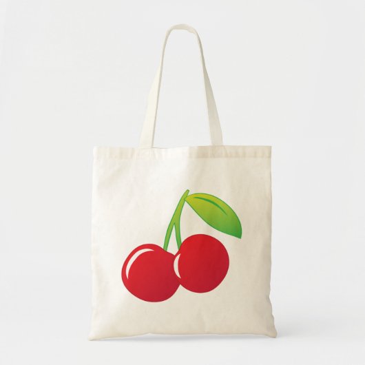 Ripe Bright Red Cherries Tote Bag (Voorkant)