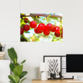 Ripe Cherries Poster (Thuiskantoor)