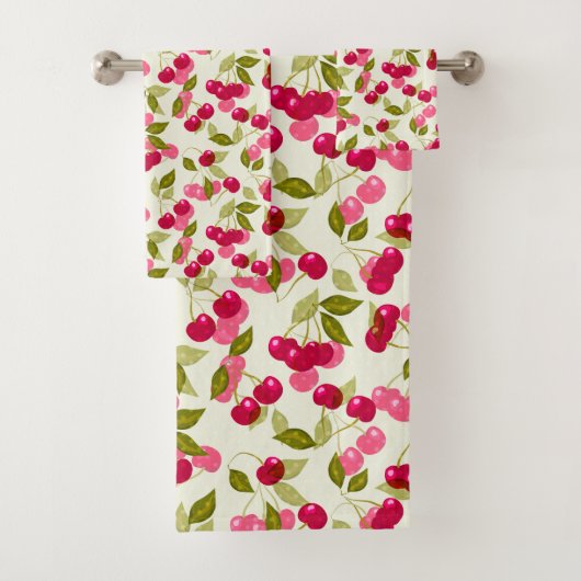 Ripe cherry bad handdoek (Insitu)