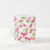 Ripe cherry matglas koffiemok (Voorkant links)