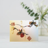 Ripe Cherry op Branch Briefkaart (Staand voorkant)