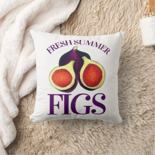 Ripe Fresh Summer Figres Fig Tree Food Cooking Kussen