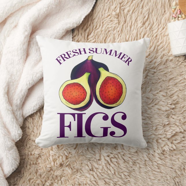 Ripe Fresh Summer Figres Fig Tree Food Cooking Kussen (Deken)