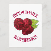 Ripe Fresh Summer Red Frafrabes Fruit Berry Briefkaart (Voorkant)