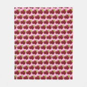 Ripe Fresh Summer Red Frafrabes Fruit Berry Fleece Deken (Voorkant)