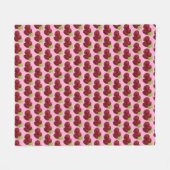 Ripe Fresh Summer Red Frafrabes Fruit Berry Fleece Deken (Voorkant (Horizontaal))