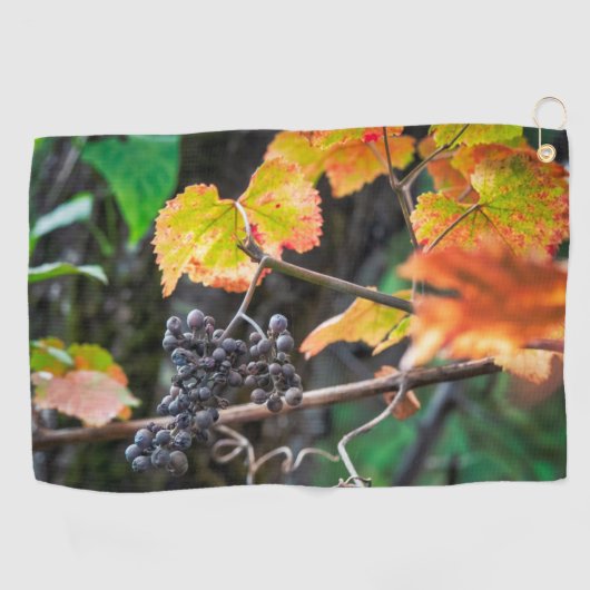Ripe Isabella druif Golfhanddoek (Horizontaal)