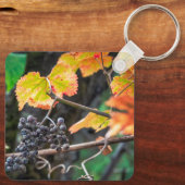 Ripe Isabella druif Sleutelhanger (Achterkant)